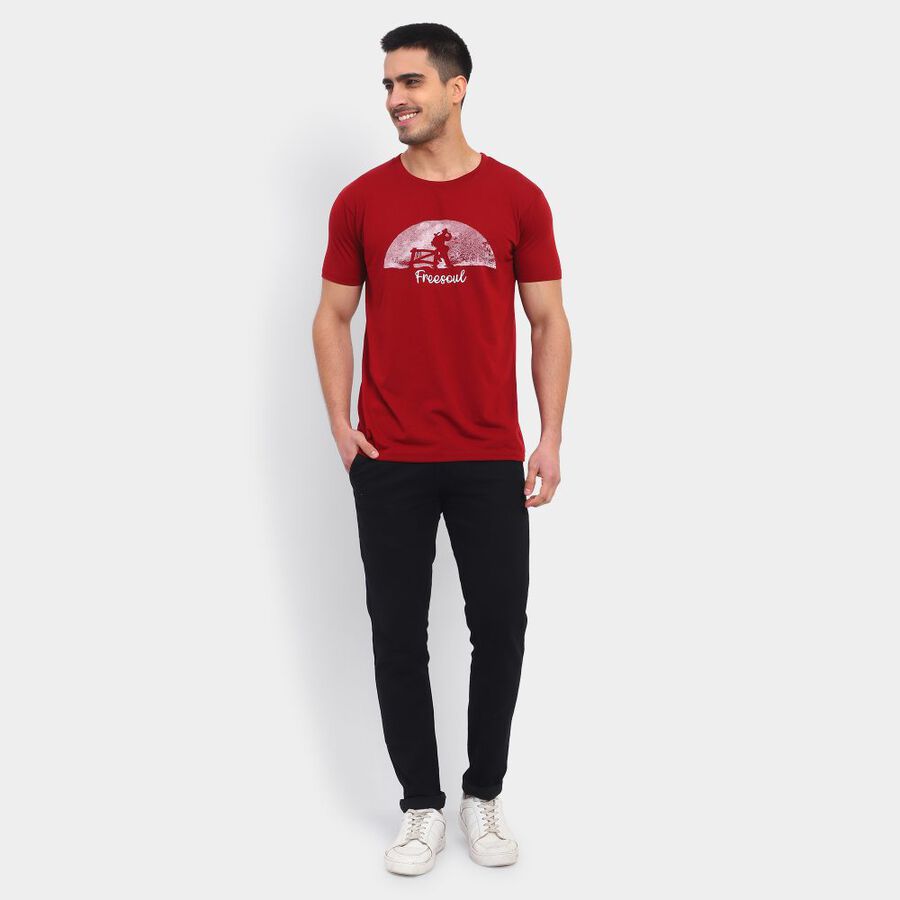 Men's T-Shirt, Maroon, large image number null